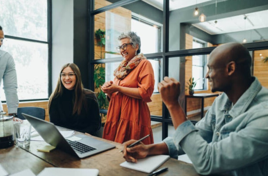 Coworkers in an office